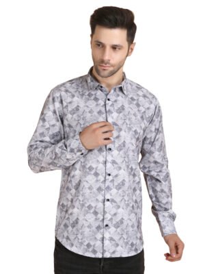 Light Monocrome Leafline Shirt