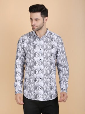 Hexablock Cream Shirt